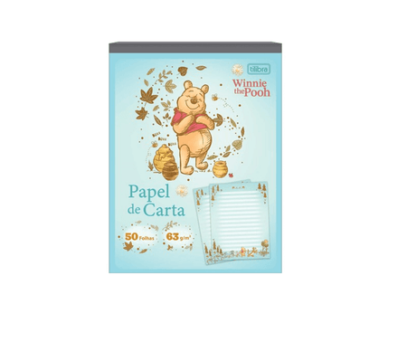 Papel de Carta Pooh 50 Fls. 17,5x24,0cm 39545 - Tilibra