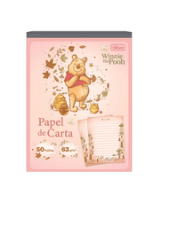 Papel de Carta Pooh 50 Fls. 17,5x24,0cm 39545 - Tilibra
