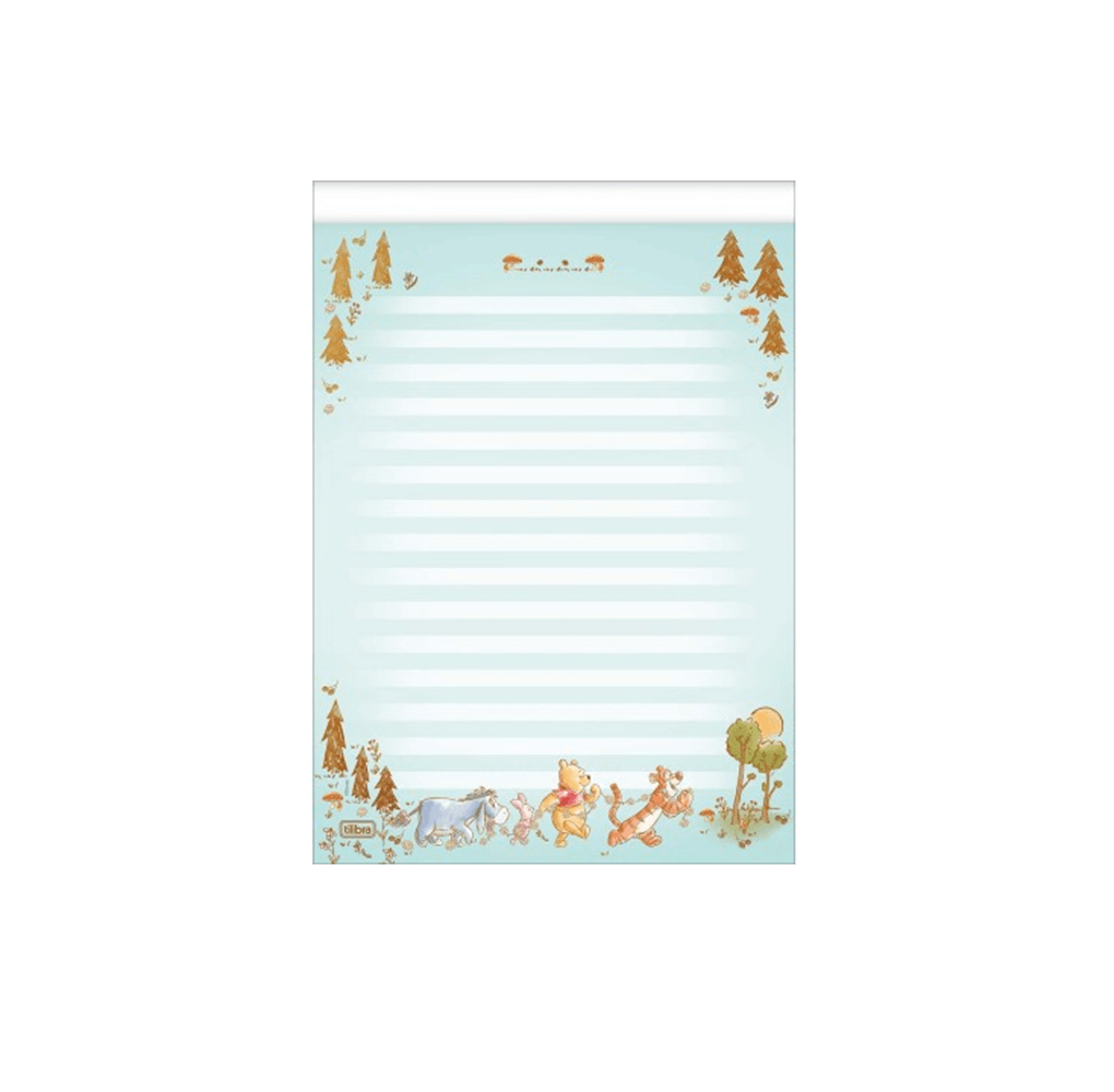 Papel de Carta Pooh 50 Fls. 17,5x24,0cm 39545 - Tilibra