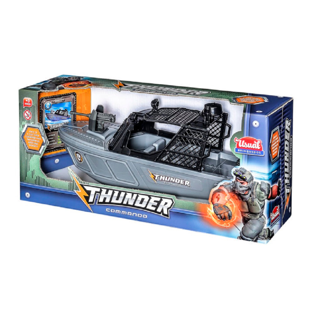 Barco Plástico Thunder Commando 406 - Usual Brinquedos