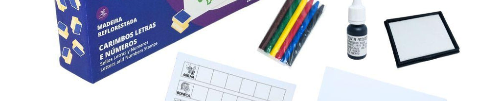 Carimbos Educativos Letras e Numeros 5091.0  - Xalingo