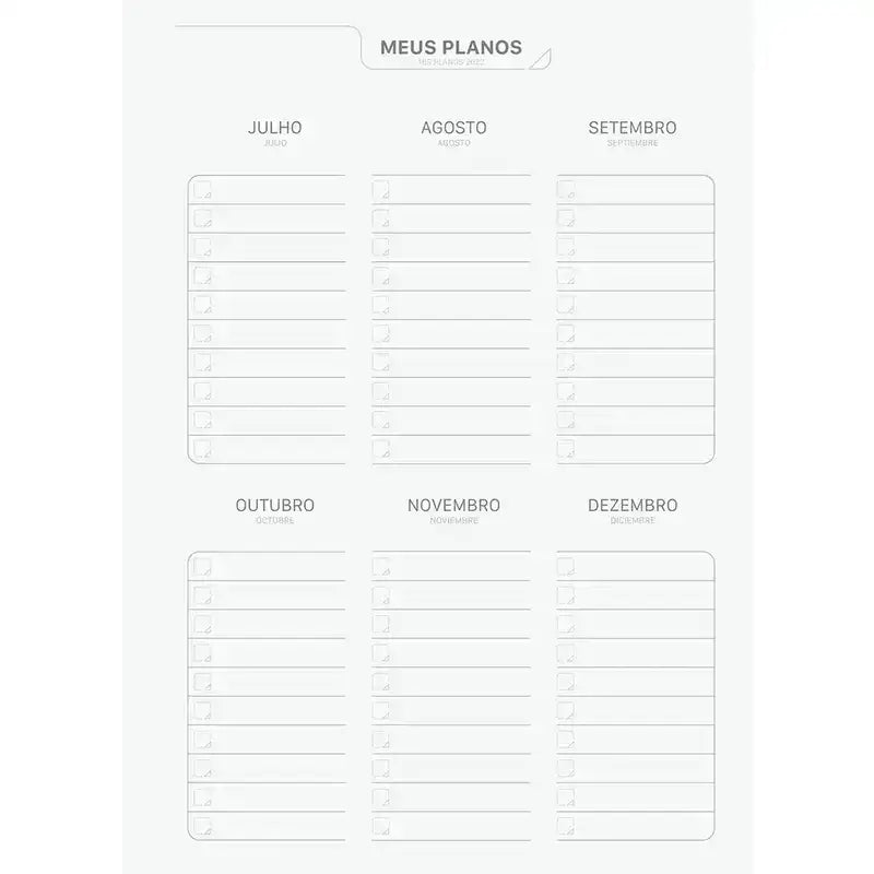 Agenda Planner Permanente Espiral 175x242 160 Pág. Wish 69081 - Jandaia