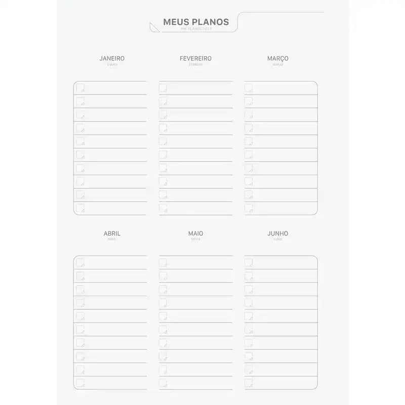 Agenda Planner Permanente Espiral 175x242 160 Pág. Wish 69081 - Jandaia