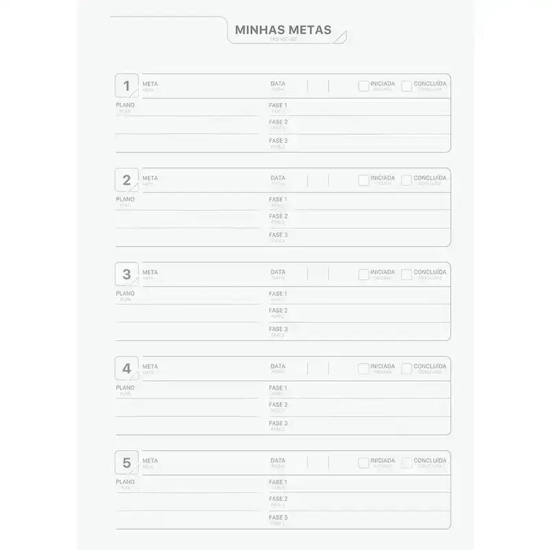Agenda Planner Permanente Espiral 175x242 160 Pág. Wish 69081 - Jandaia