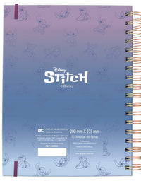 Caderno Smart Universitário 80 Folhas 90 g/m²  Stitch 4512 - Dac
