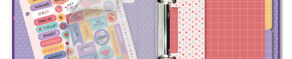 Caderno Argolado P 80 Folhas 135x205mm Fun Lilás 4540 - Fina Ideia