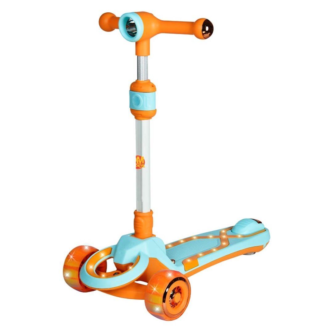 Patinete Radical Luzes e Som Azul DMR6809AZ - DM Toys