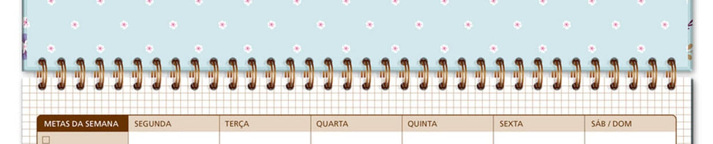 Planner Organizador Semanal Borboletas no Jardim 52 fls. 4628 - Fina Ideia