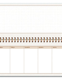Planner Organizador Semanal Borboletas no Jardim 52 fls. 4628 - Fina Ideia
