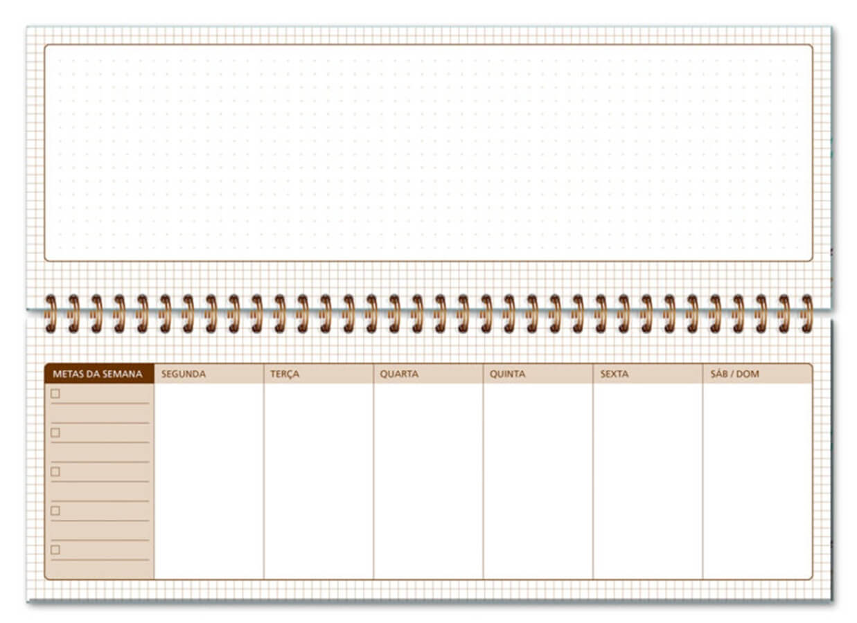 Planner Organizador Semanal Borboletas no Jardim 52 fls. 4628 - Fina Ideia