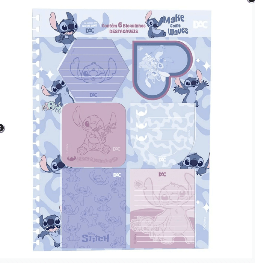 Acessório p/ Caderno Smart Stitch c/ 6 bloquinhos 4667 – DAC