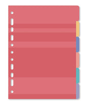 Refil Divisórias Coloridas Caderno Argolado 12 unid. 4694 - Fina Ideia