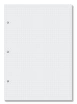 Refil Miolo Pontilhado Branco p/ Caderno Argolado 50 fls. 90 g/m² 4701 - Fina Ideia