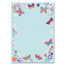 Refil Decorado Borboletas no Jardim Pautado 30 fls. 90 g/m² 4735 - Fina Ideia