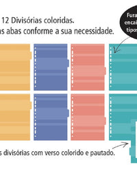 Caderno Argolado Coleção Quadrinhos 80 Folhas 3 Argolas 4784 - Fina Idéia
