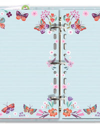 Caderno Argolado Borboletas no Jardim 80Fls 90g/m² 12 Divisórias 4792 - Fina Ideia
