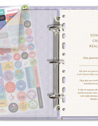 Planner Argolado Gatos na Janela 103 Folhas 90g/m² 12 Divisórias 4887 - Fina Idéia
