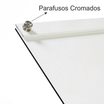 Prancheta Técnica A4 Portátil Fórmica Branca c/ Prendedor de Metal - Trident