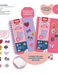 Caderno Pautado A5 C/ Pins Picky Holic Charm  912954 - Tris
