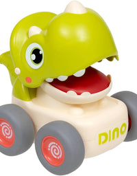 Carrinho Dino Com Fricção e Apito Verde Claro 17243 - Buba
