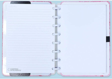 Caderno Inteligente A5 By Gocase Mapa Mundi Rosa 80 Fls. CIA52108 - Novitate
