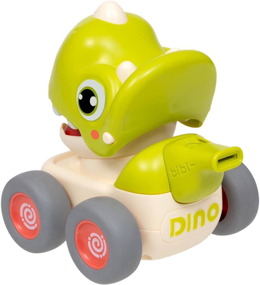 Carrinho Dino Com Fricção e Apito Verde Claro 17243 - Buba