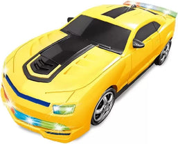 Robot Warriors Carro Robô Bate e Volta Amarelo ZP00674 - Zoop Toys