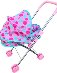 Carrinho P/ Boneca Passeio Divertido Berço DMT6501 - Dm Toys
