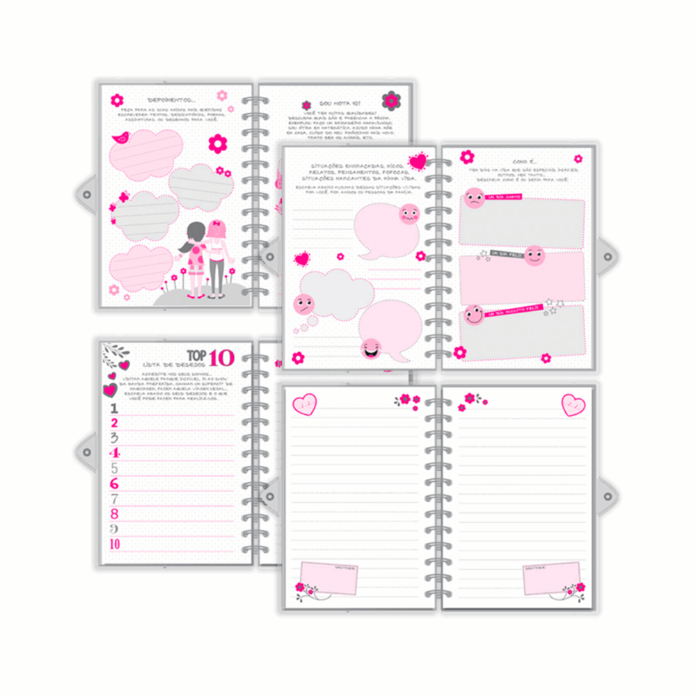 Caderno Diário de Gratidão Laços e Afetos 5459 - Fina Ideia