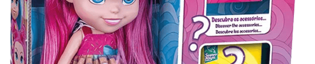 Boneca Baby Happy Surprise Cabelo Rosa 552 - Super Toys