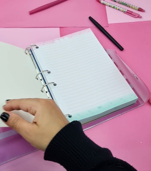 Caderno Argolado Colegial PVC Cristal 192Fls Rebecca Bonbon 5546 - DAC