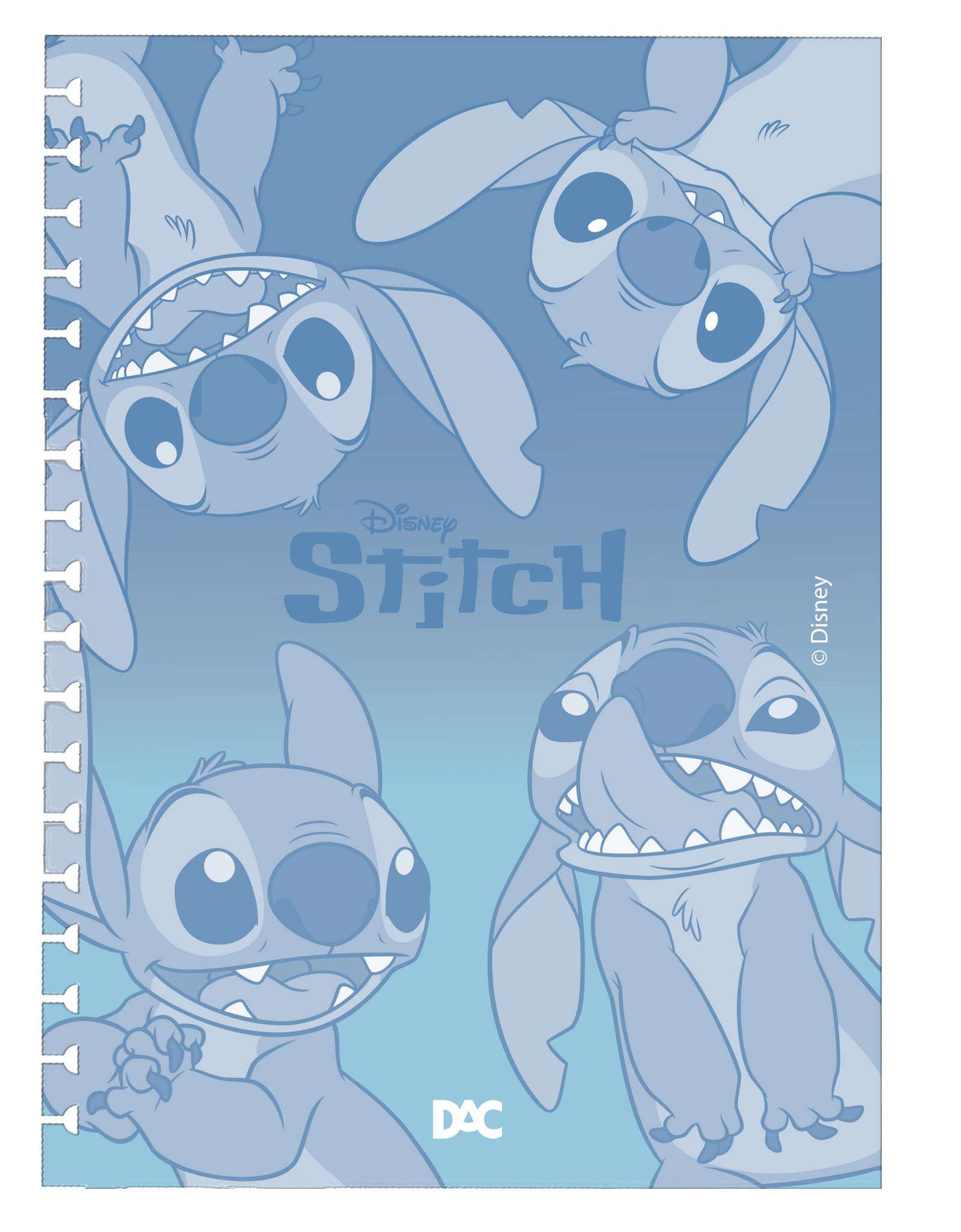 Caderno Smart Universitário 140 Fls 90 g/m² Stitch 5572 - Dac