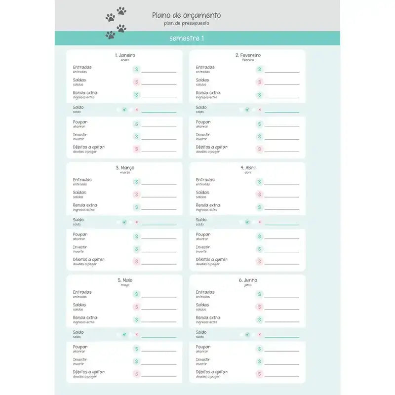 Agenda Planner 2025 Espiral 175x242 160 Pág. Pet Holic 74726 - Jandaia