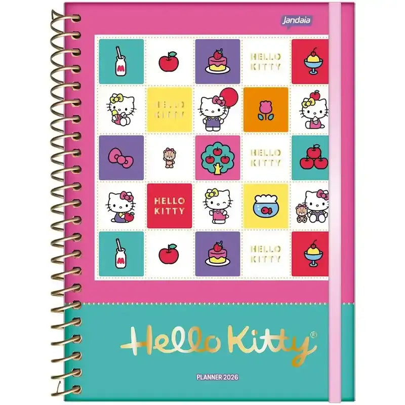 Agenda Planner Hello Kitty 2026 160 Pág. 75g/m² 74728 - Jandaia