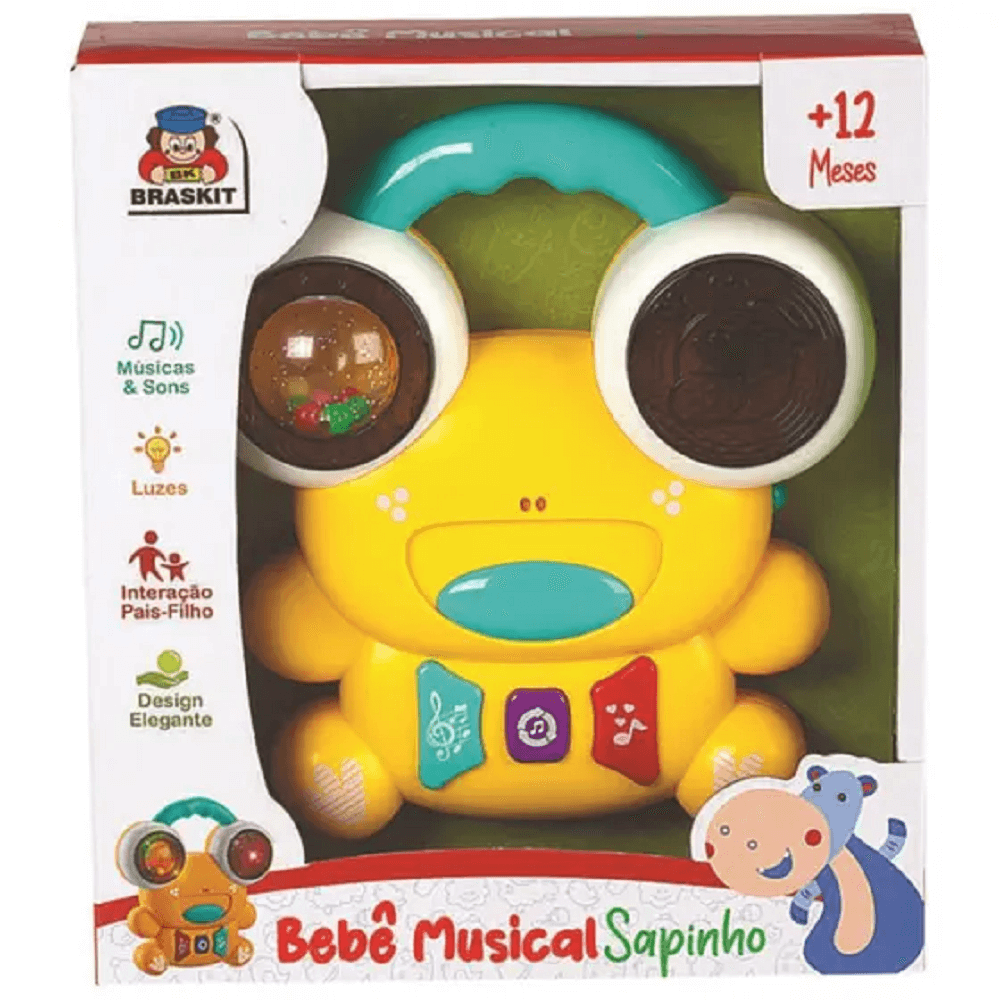 Brinquedo Bebê Musical Sapinho  600.6 - Braskit