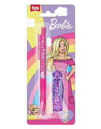 Lapiseira 0.7 mm e Borracha Formato Batom Barbie Rosa 609751 - Tris
