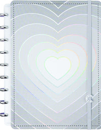 Caderno Inteligente Médio Grey Love 80Fls CIMD3305 - Novitate
