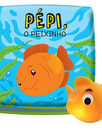 Livrinho p/ Banho Ta Na Hora Do Banho Pépi O Peixinho 8646 - Vale Das letras
