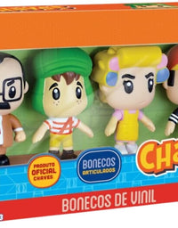 Kit Bonecos Vinil Chaves Quico Florinha Barriga 3578 - Líder
