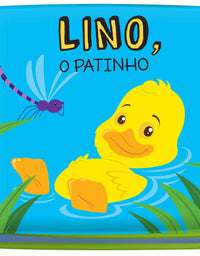 Livrinho p/ Banho Ta Na Hora Do Banho Lino O Patinho 8645 - Vale Das letras
