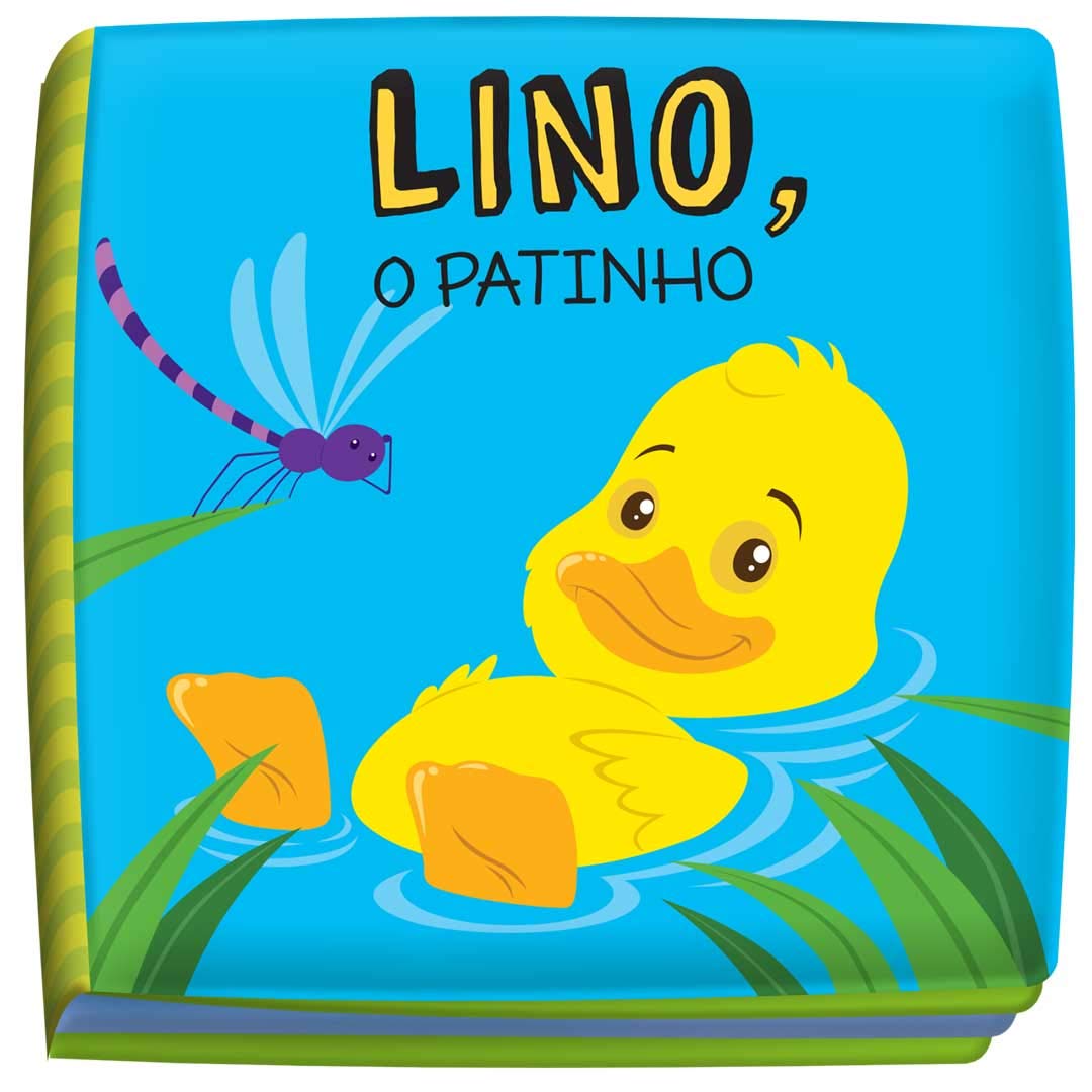 Livrinho p/ Banho Ta Na Hora Do Banho Lino O Patinho 8645 - Vale Das letras