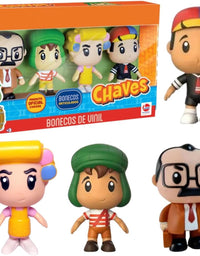 Kit Bonecos Vinil Chaves Quico Florinha Barriga 3578 - Líder
