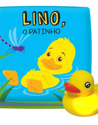 Livrinho p/ Banho Ta Na Hora Do Banho Lino O Patinho 8645 - Vale Das letras
