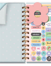 Agenda Diária M 2026 Borboletas no Jardim 11,8x16,8cm 6209 - Fina Ideia
