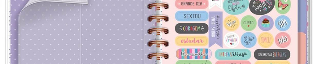 Planner M Permanente Sempre Viva 105 Fls 12 Divisórias 134mm X 205mm 6356 - Fina Ideia