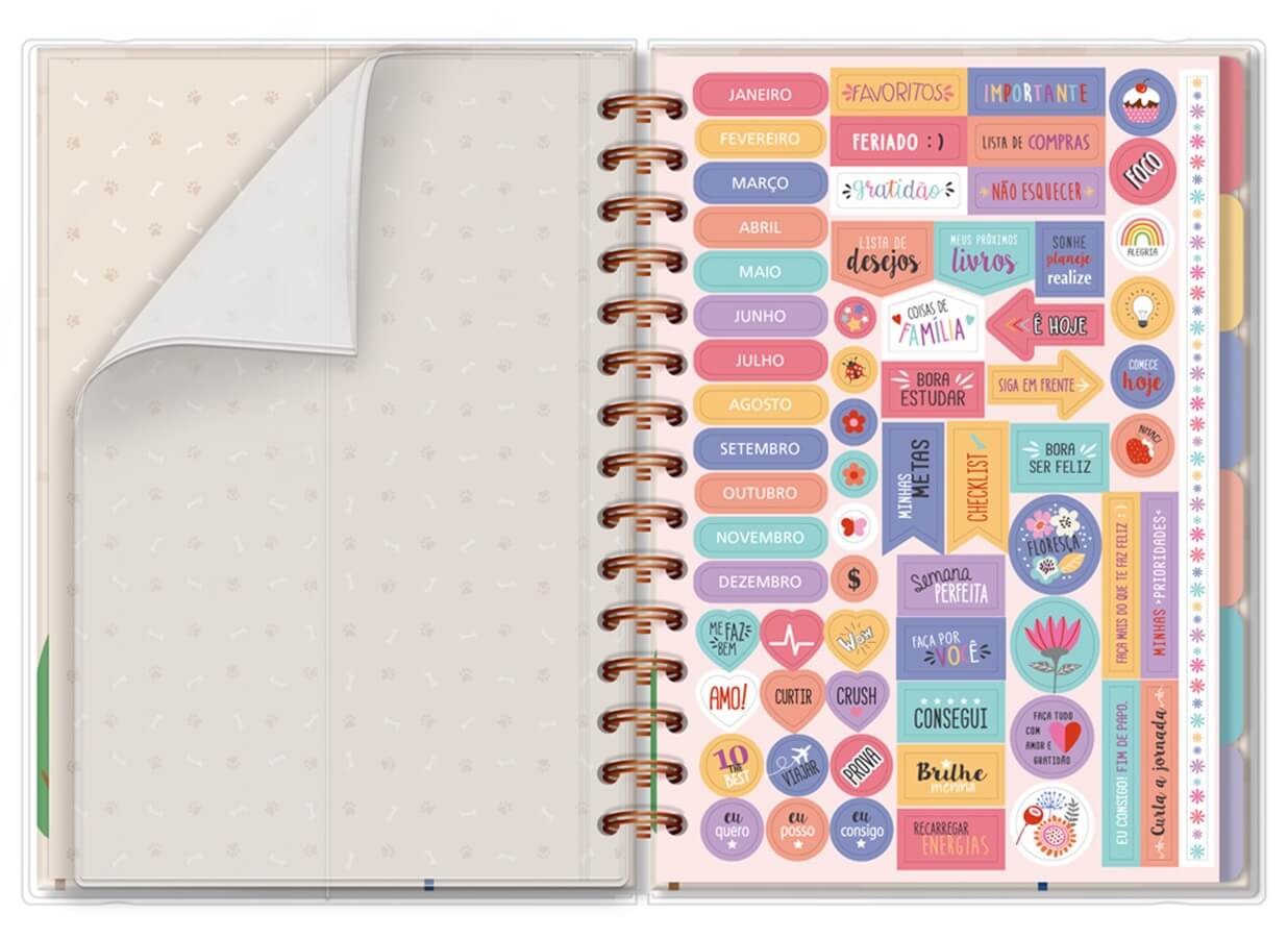 Planner Permanente M Cachorro na Janela  105 Fls.6370 - Fina Ideia