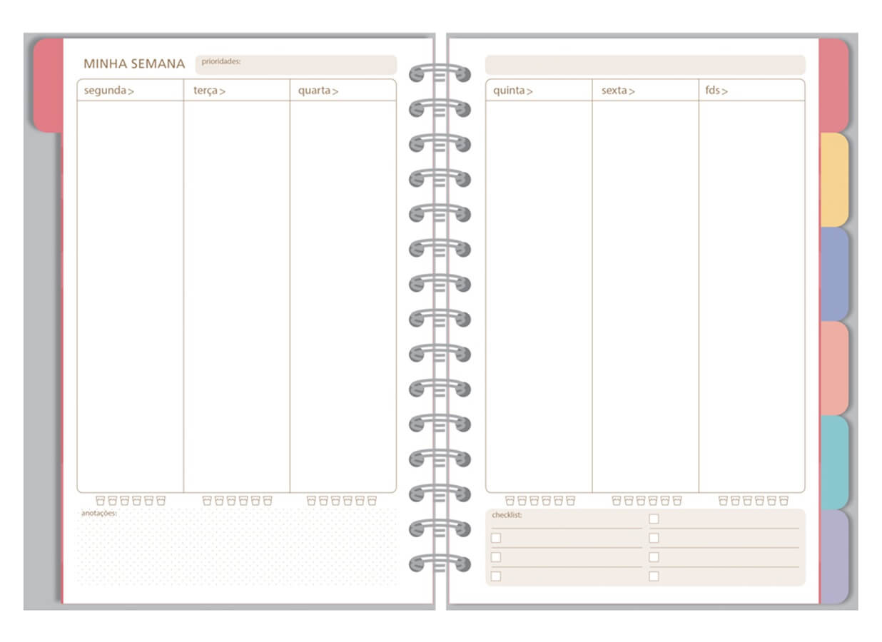 Planner Permanente M Cachorro na Janela  105 Fls.6370 - Fina Ideia