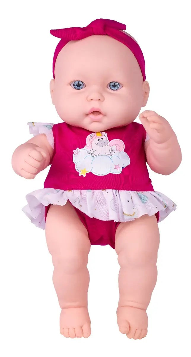 Boneca Neneca Branca Sem Cabelo 640 - Super Toys