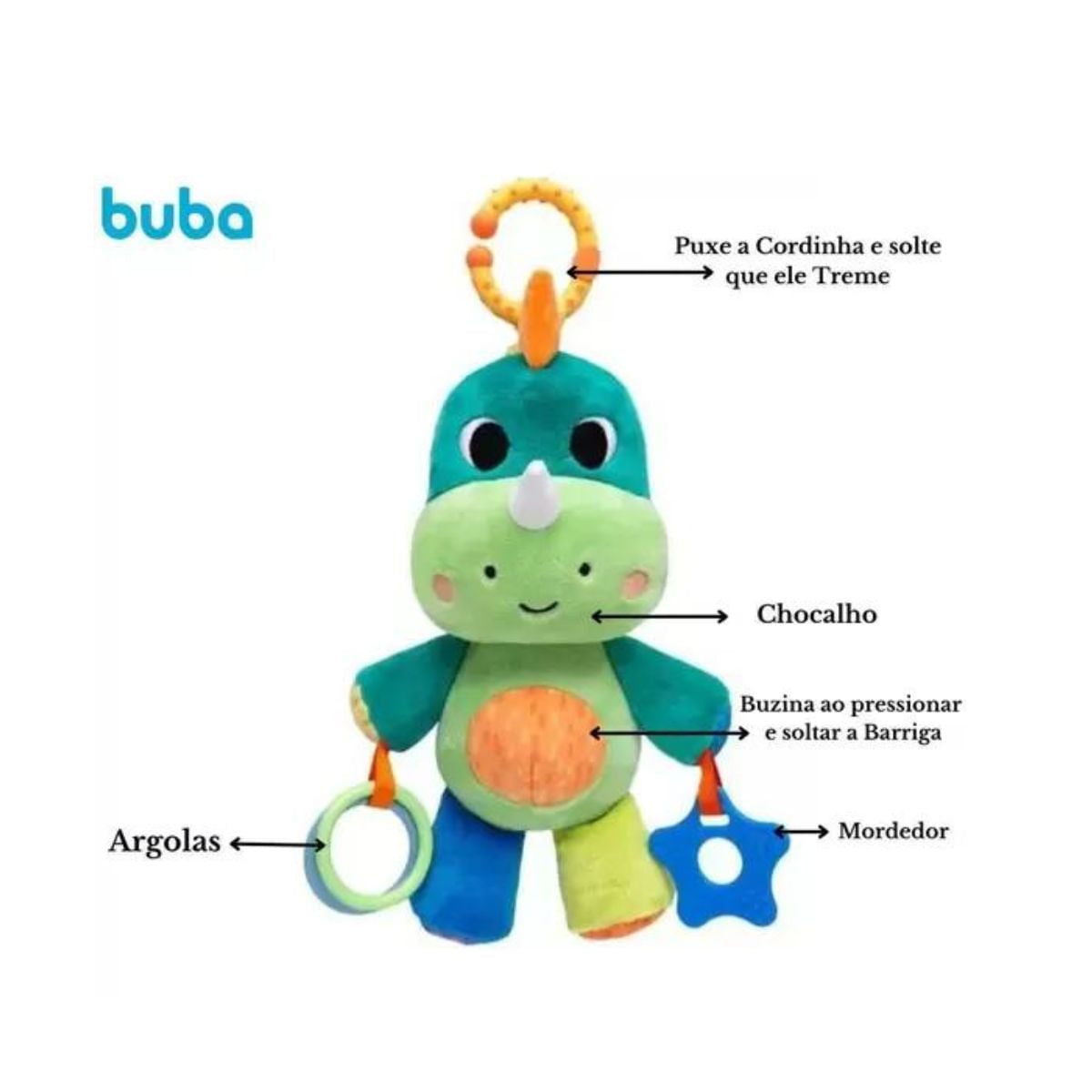 Treme-Treme De Atividades Bubazoo Dino 16123 - Buba