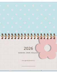 Agenda Mini Borboletas no Jardim 2026 64 Fls. 85X150mm 6471 - Fina Ideia
